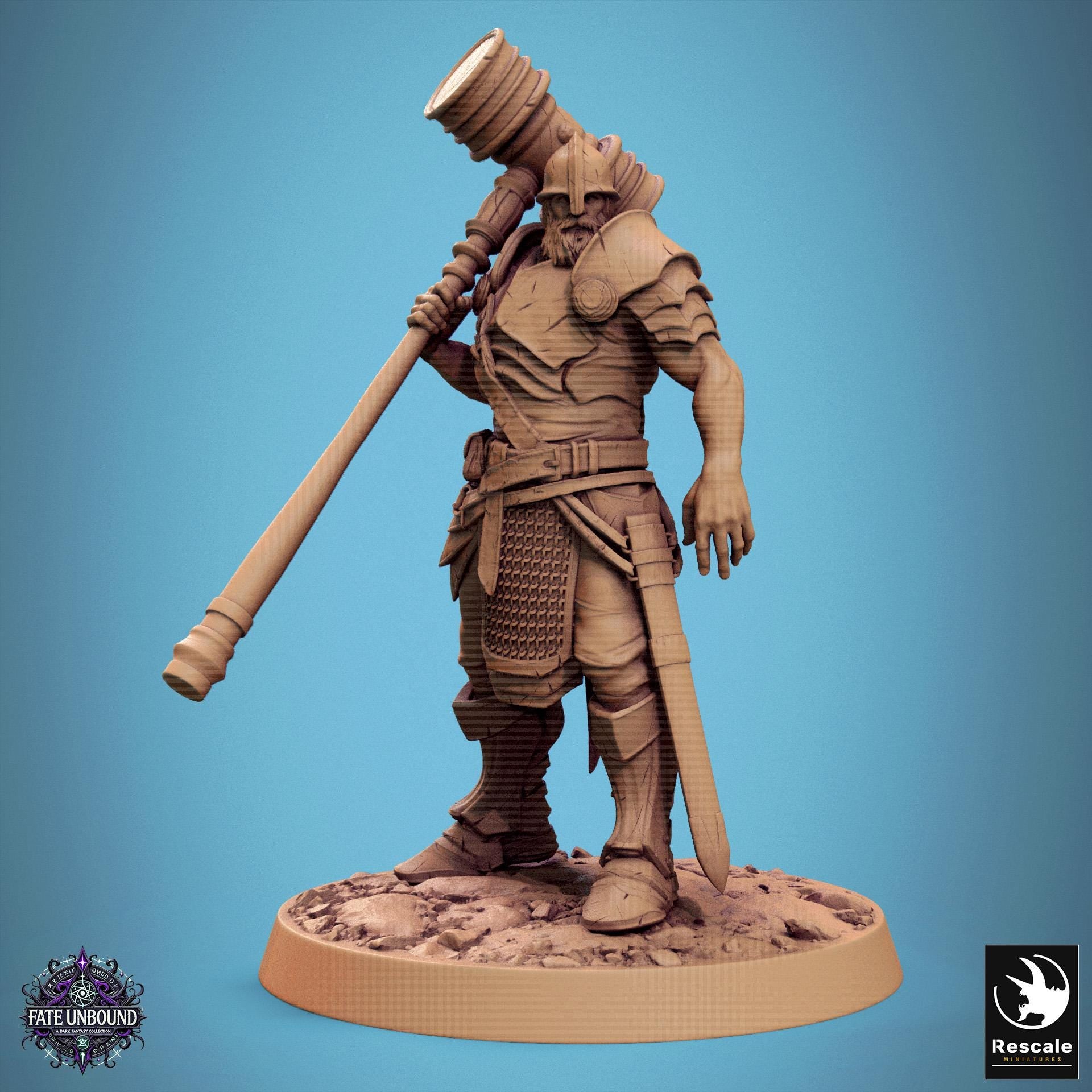 Knights of Valour - Hollowed - Resin Miniature - Tabletop miniature - Fantasy Miniature - 32mm - D&D - Sci-fi Miniature - Rescale DnD