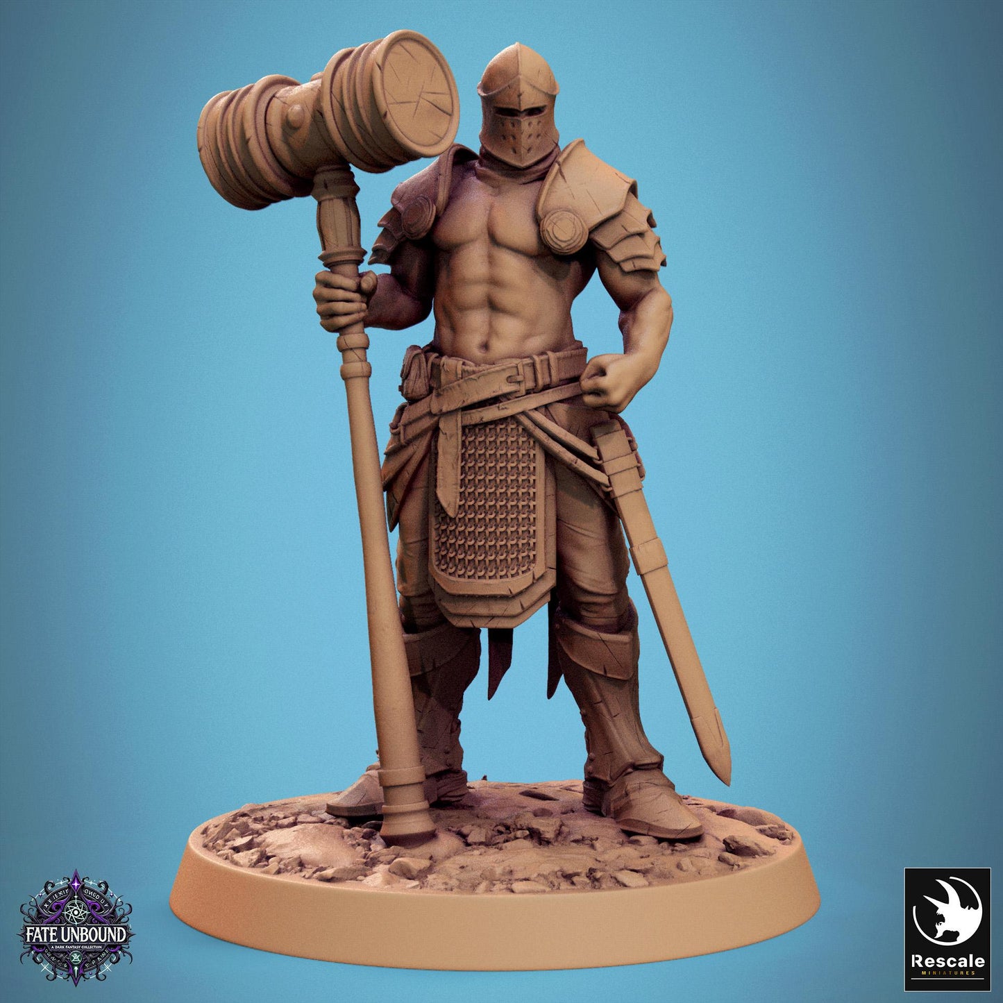 Knights of Valour - Hollowed - Resin Miniature - Tabletop miniature - Fantasy Miniature - 32mm - D&D - Sci-fi Miniature - Rescale DnD