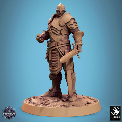 Knights of Valour 2  - Hollowed -  Resin Miniature - Tabletop  miniature - Fantasy Miniature - 32mm - D&D -  Sci-fi Miniature - Rescale DnD