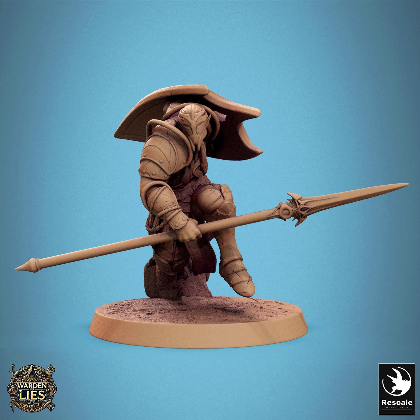 Moon Elf Sentinels 2 - Hollowed - Resin Miniature - Tabletop miniature - Fantasy Miniature - 32mm - D&D - Sci-fi Miniature - Rescale DnD