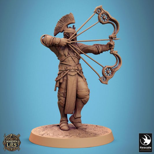 Moon Elf Sentinels 3  - Hollowed -  Resin Miniature - Tabletop  miniature - Fantasy Miniature - 32mm - D&D -  Sci-fi Miniature - Rescale DnD