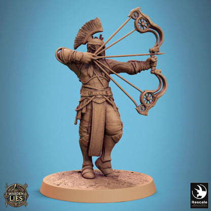 Moon Elf Sentinels 3 - Hollowed - Resin Miniature - Tabletop miniature - Fantasy Miniature - 32mm - D&D - Sci-fi Miniature - Rescale DnD