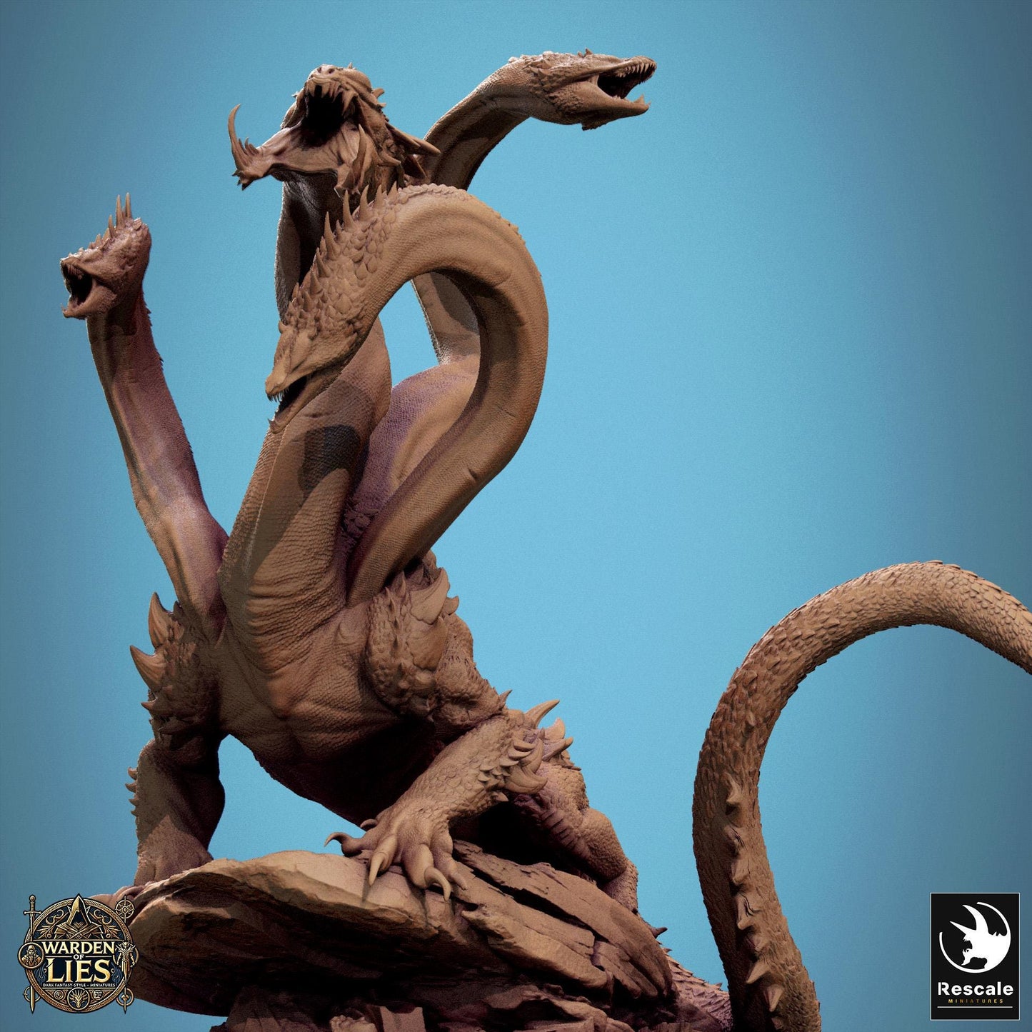 Nox Hydra - Hollowed - Resin Miniature - Tabletop miniature - Fantasy Miniature - 32mm - D&D - Sci-fi Miniature - DnD