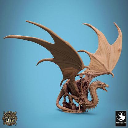 Thorn Dragon  - Hollowed -  Resin Miniature - Tabletop  miniature - Fantasy Miniature - 32mm - D&D -  Sci-fi Miniature -  DnD
