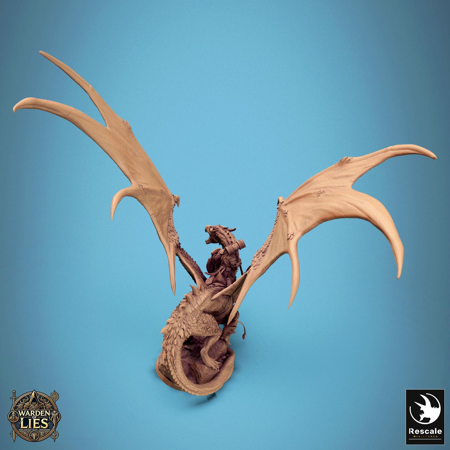 Thorn Dragon  - Hollowed -  Resin Miniature - Tabletop  miniature - Fantasy Miniature - 32mm - D&D -  Sci-fi Miniature -  DnD