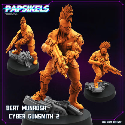 Bert Munrosh -  Resin Miniature - Tabletop  miniature - Fantasy Miniature - 32mm - D&D -  Sci-fi Miniature- Papsikel