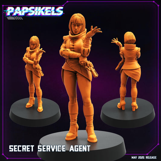 Secret service Agents - Resin Miniature - Tabletop miniature - Fantasy Miniature - 32mm - D&D - Sci-fi Miniature- Papsikel