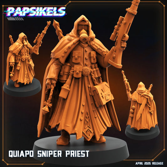 Sniper Priest - Resin Miniature - Tabletop miniature - Fantasy Miniature - 32mm - D&D - Sci-fi Miniature- Papsikel