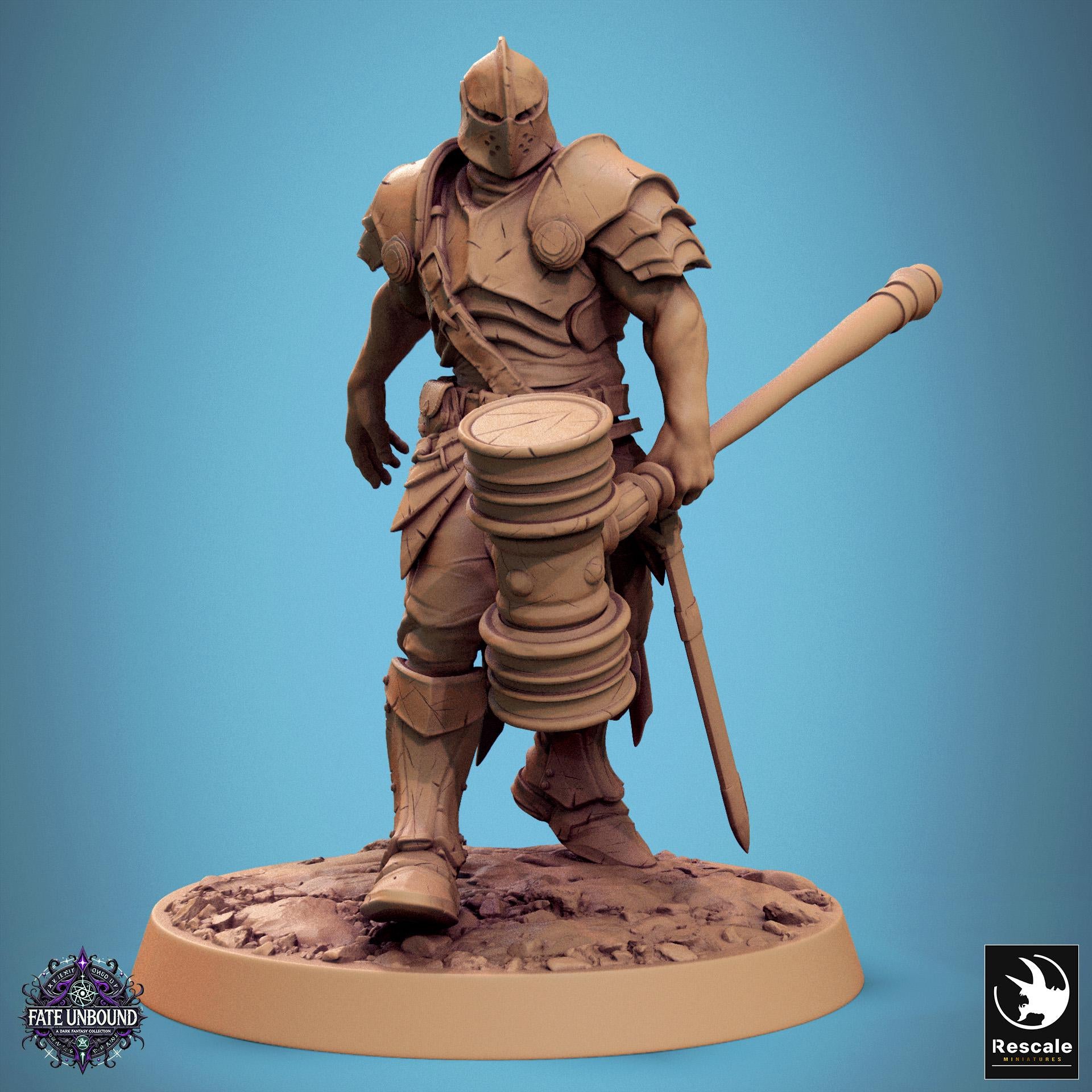 Knights of Valour - Hollowed - Resin Miniature - Tabletop miniature - Fantasy Miniature - 32mm - D&D - Sci-fi Miniature - Rescale DnD