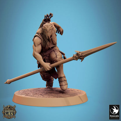 Moon Elf Sentinels 2  - Hollowed -  Resin Miniature - Tabletop  miniature - Fantasy Miniature - 32mm - D&D -  Sci-fi Miniature - Rescale DnD