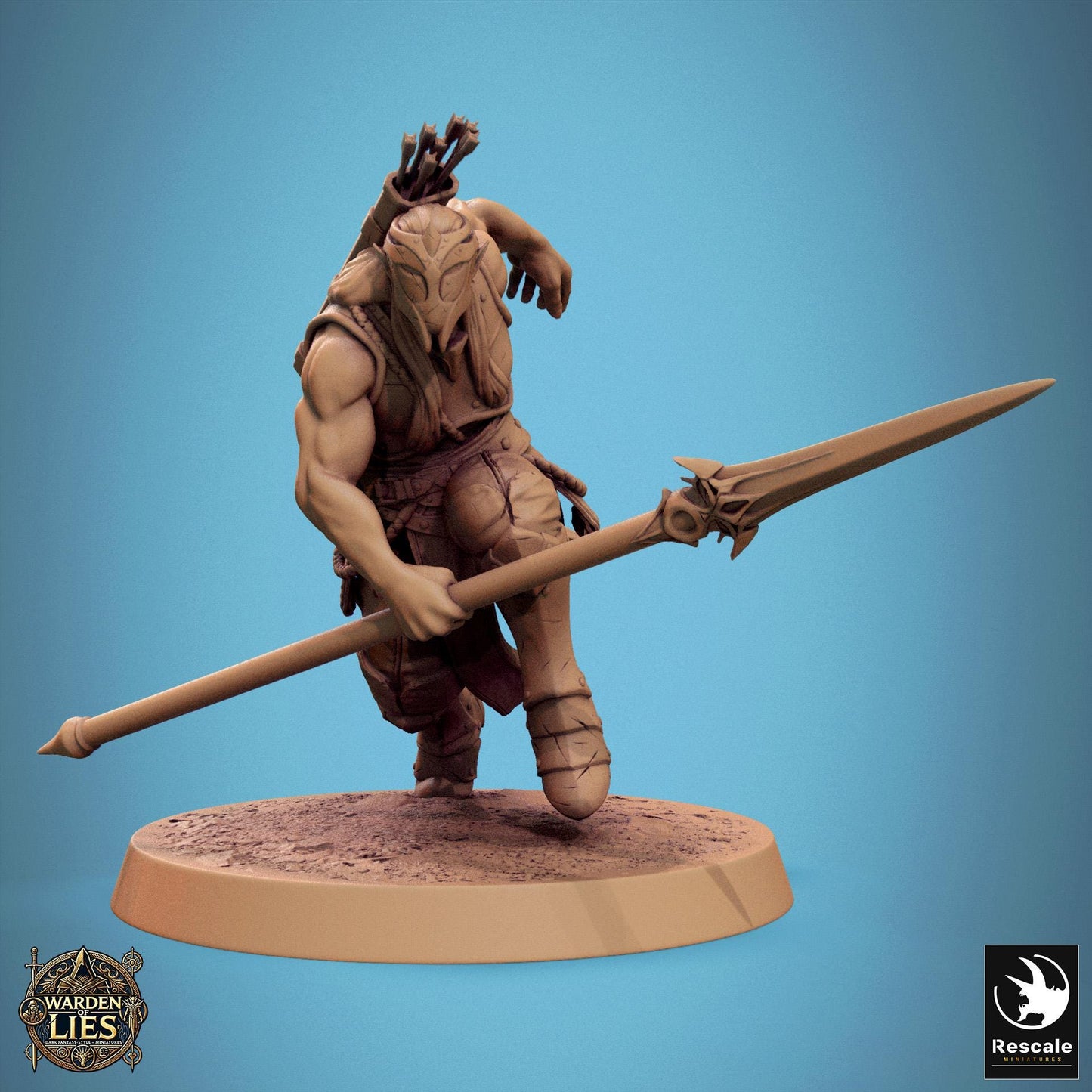 Moon Elf Sentinels 2 - Hollowed - Resin Miniature - Tabletop miniature - Fantasy Miniature - 32mm - D&D - Sci-fi Miniature - Rescale DnD