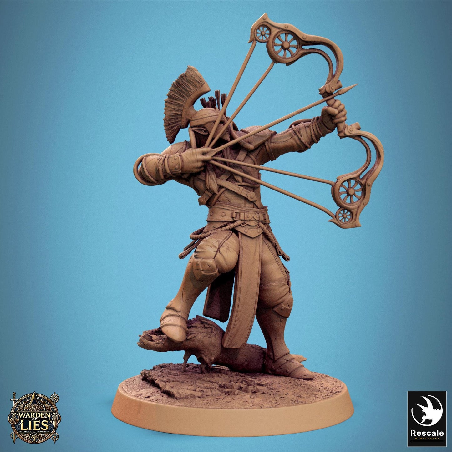 Moon Elf Sentinels 3 - Hollowed - Resin Miniature - Tabletop miniature - Fantasy Miniature - 32mm - D&D - Sci-fi Miniature - Rescale DnD