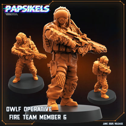 Owlf Operatives - Resin Miniature - Tabletop miniature - Fantasy Miniature - 32mm - D&D - Sci-fi Miniature- Papsikel