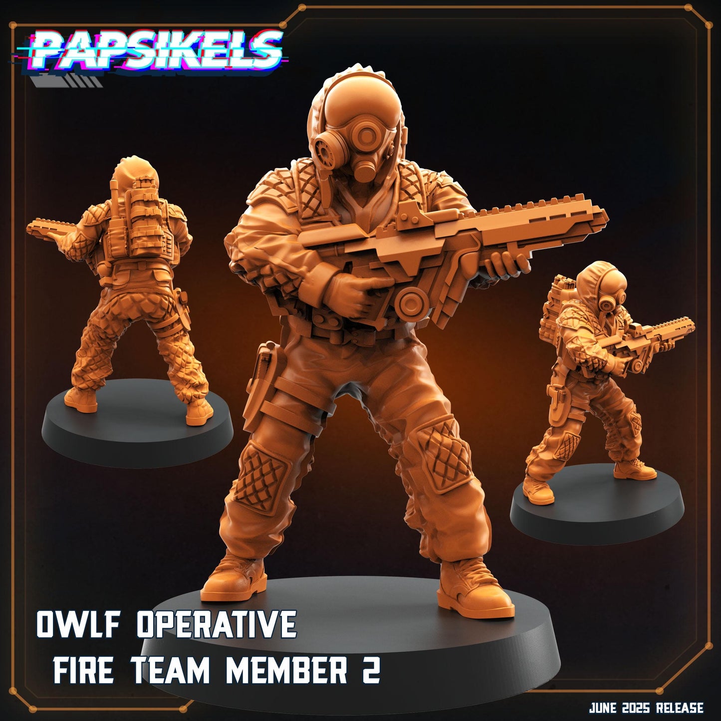 Owlf Operatives - Resin Miniature - Tabletop miniature - Fantasy Miniature - 32mm - D&D - Sci-fi Miniature- Papsikel
