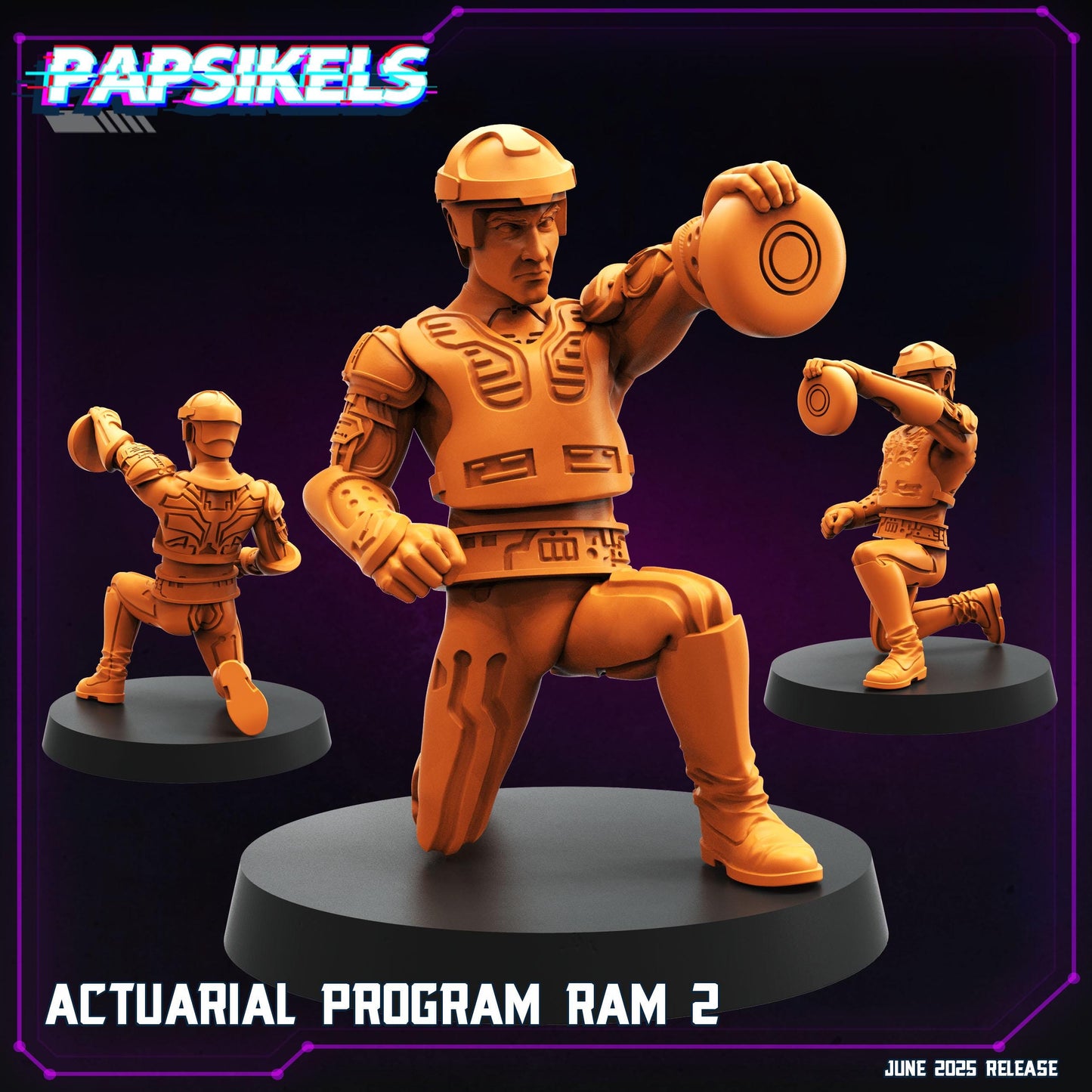 Program Ram - Resin Miniature - Tabletop miniature - Fantasy Miniature - 32mm - D&D - Sci-fi Miniature- Papsikel