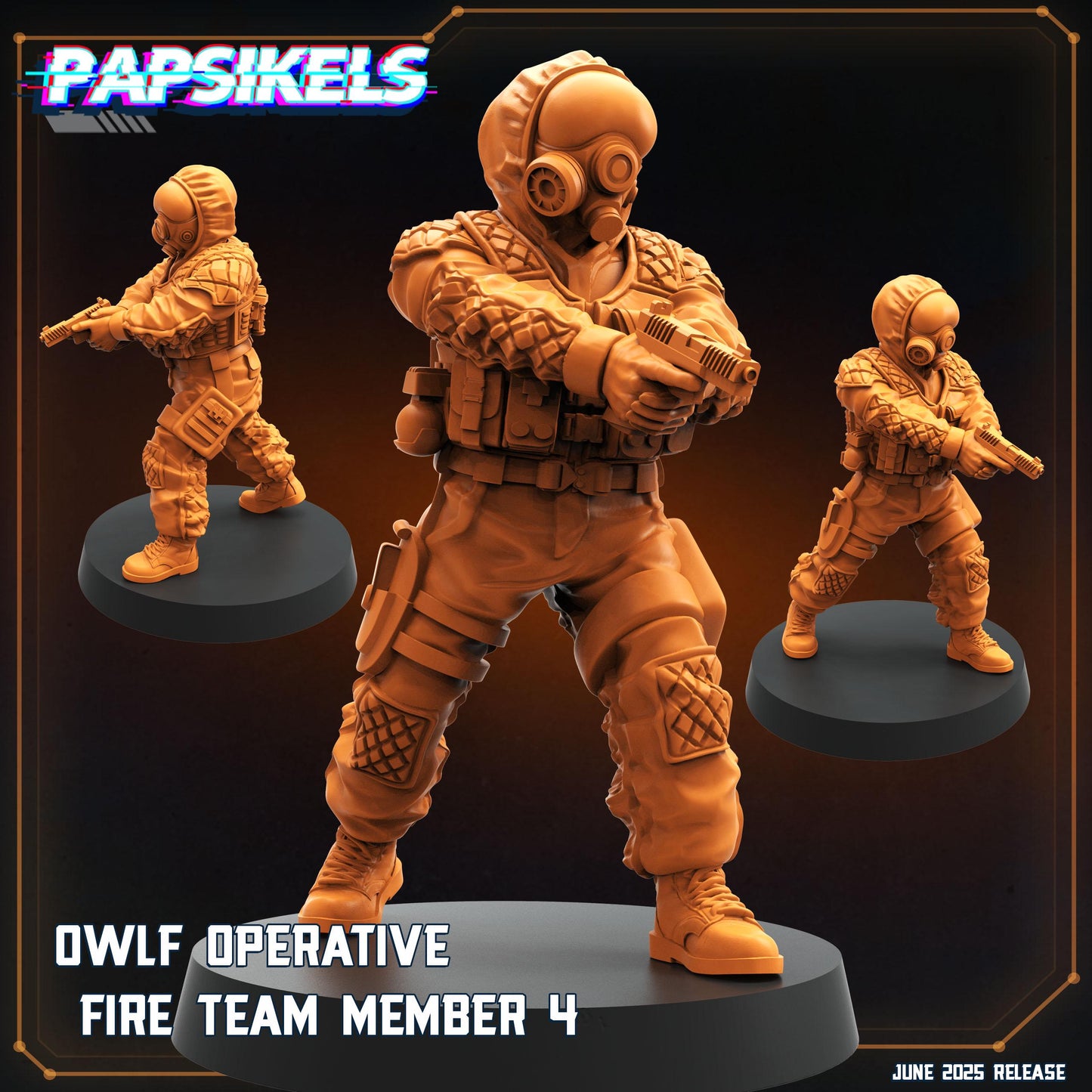 Owlf Operatives - Resin Miniature - Tabletop miniature - Fantasy Miniature - 32mm - D&D - Sci-fi Miniature- Papsikel