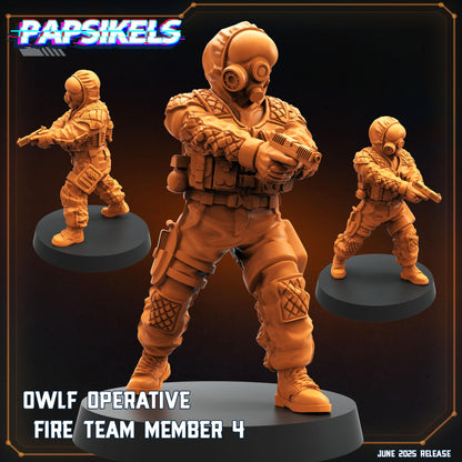 Owlf Operatives - Resin Miniature - Tabletop miniature - Fantasy Miniature - 32mm - D&D - Sci-fi Miniature- Papsikel