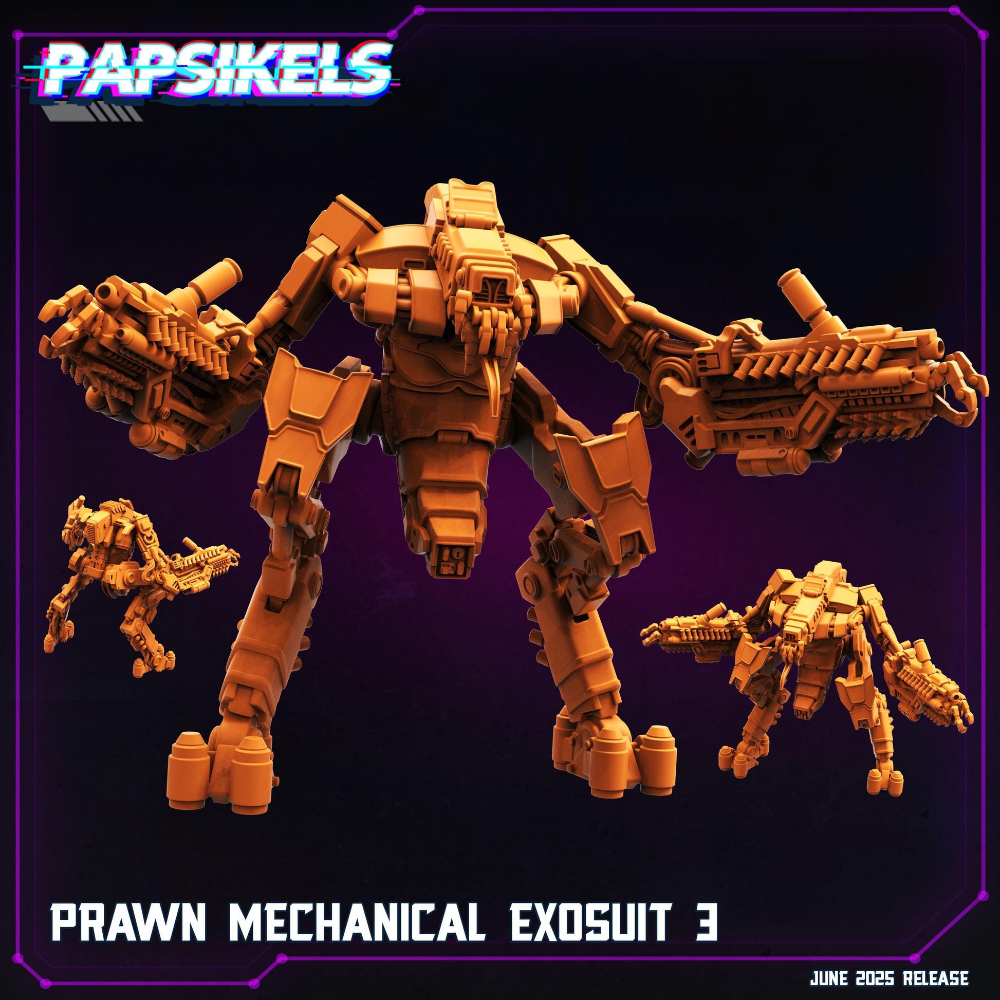 Prawn Mechanical exosuit - Resin Miniature - Tabletop miniature - Fantasy Miniature - 32mm - D&D - Sci-fi Miniature- Papsikel