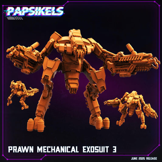 Prawn Mechanical exosuit - Resin Miniature - Tabletop miniature - Fantasy Miniature - 32mm - D&D - Sci-fi Miniature- Papsikel