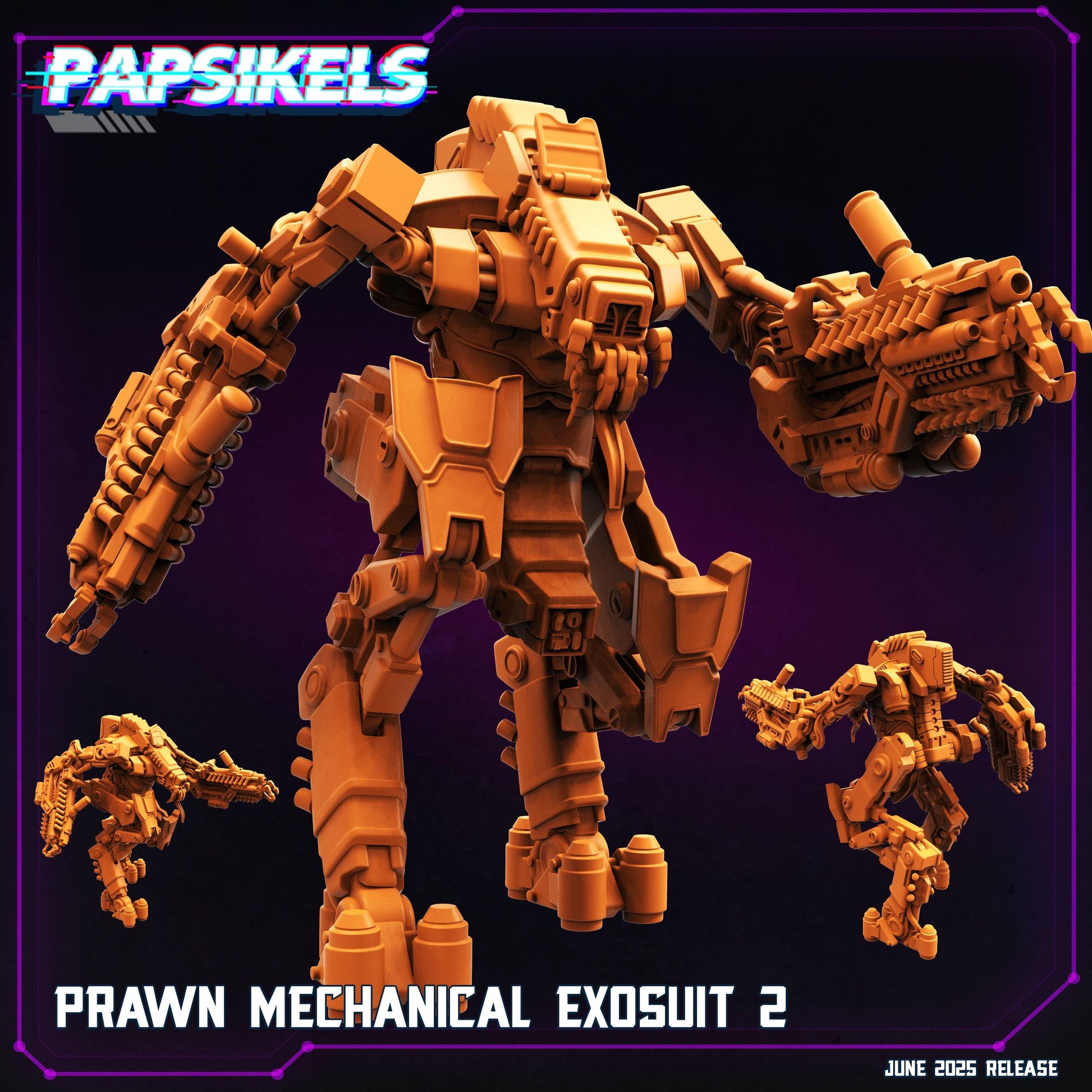 Prawn Mechanical exosuit - Resin Miniature - Tabletop miniature - Fantasy Miniature - 32mm - D&D - Sci-fi Miniature- Papsikel