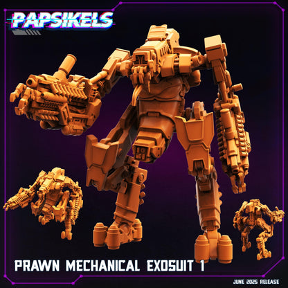 Prawn Mechanical exosuit - Resin Miniature - Tabletop miniature - Fantasy Miniature - 32mm - D&D - Sci-fi Miniature- Papsikel