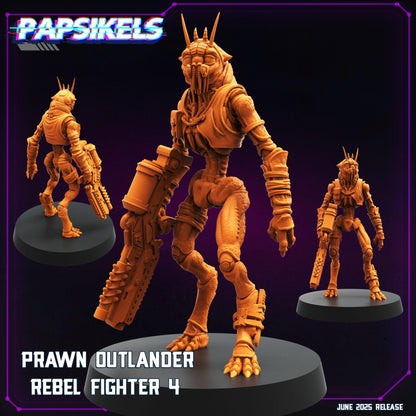 Prawn Outlander - Resin Miniature - Tabletop miniature - Fantasy Miniature - 32mm - D&D - Sci-fi Miniature- Papsikel