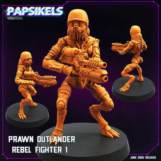 Prawn Outlander - Resin Miniature - Tabletop miniature - Fantasy Miniature - 32mm - D&D - Sci-fi Miniature- Papsikel
