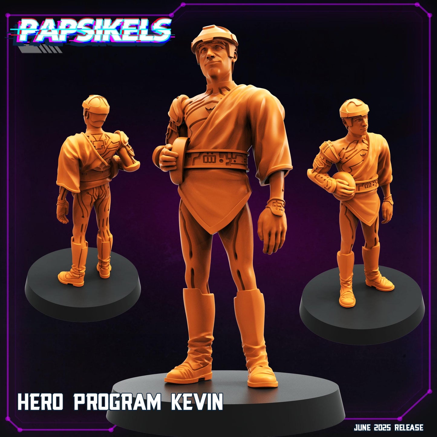 Hero Program Kevin - Resin Miniature - Tabletop miniature - Fantasy Miniature - 32mm - D&D - Sci-fi Miniature- Papsikel