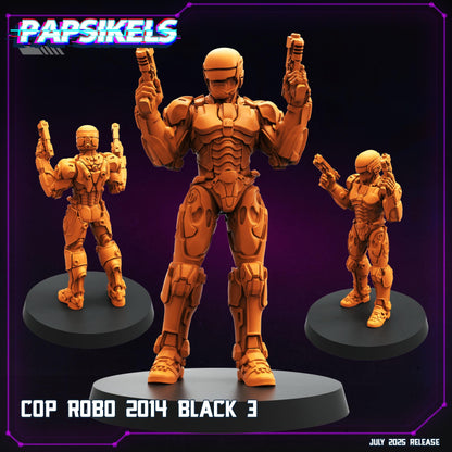 Cop Robo - Resin Miniature - Tabletop miniature - Fantasy Miniature - 32mm - D&D - Sci-fi Miniature - Papsikel