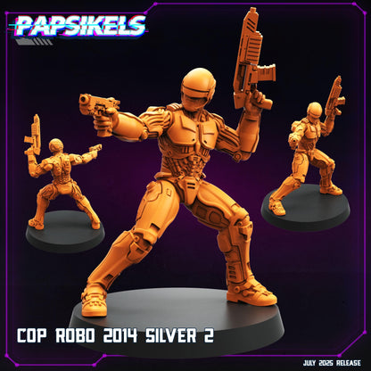 Cop Robo - Resin Miniature - Tabletop miniature - Fantasy Miniature - 32mm - D&D - Sci-fi Miniature - Papsikel