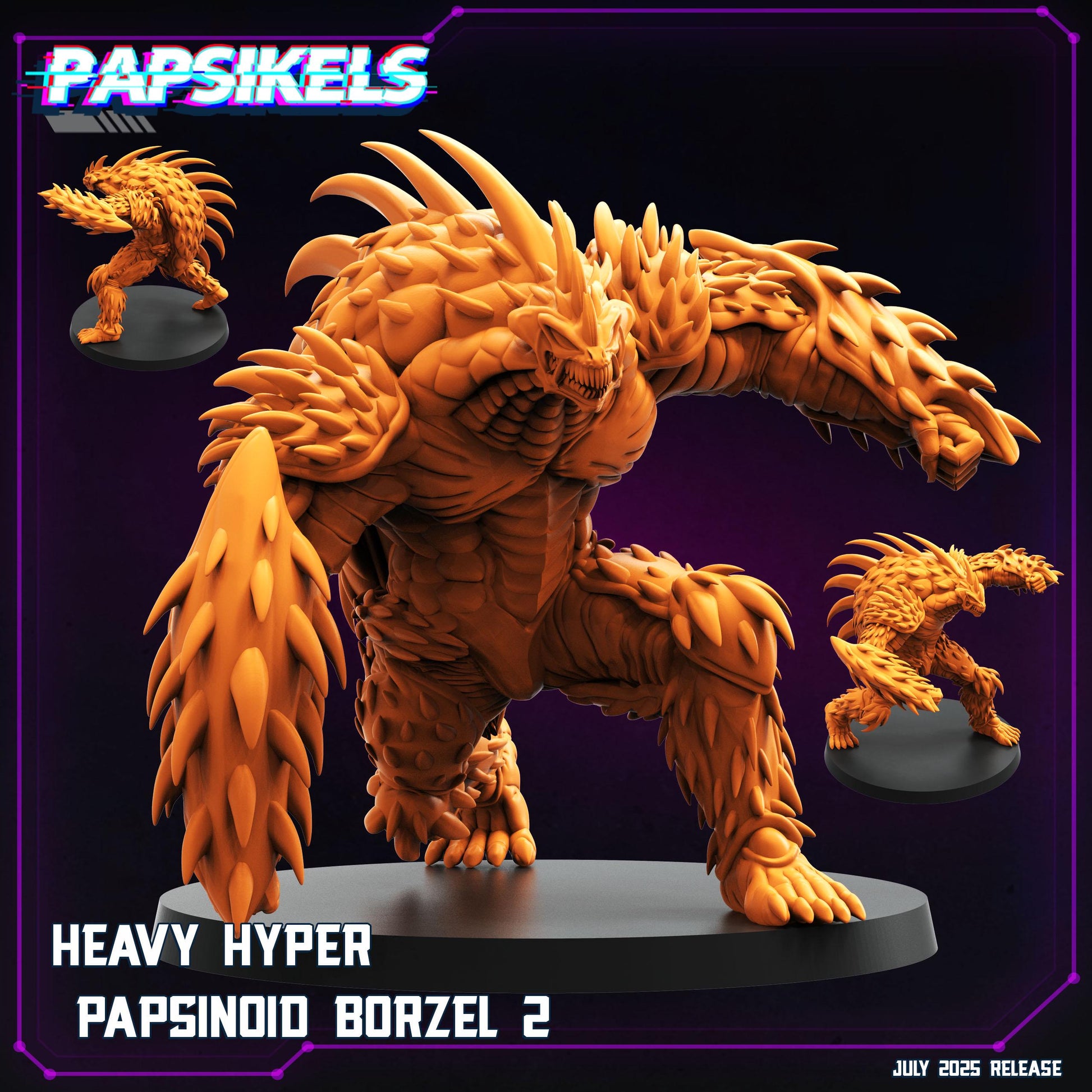 Heavy Hyper Papsinoid - Resin Miniature - Tabletop miniature - Fantasy Miniature - 32mm - D&D - Sci-fi Miniature - Papsikel