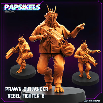 Prawn Outlander - Resin Miniature - Tabletop miniature - Fantasy Miniature - 32mm - D&D - Sci-fi Miniature - Papsikel