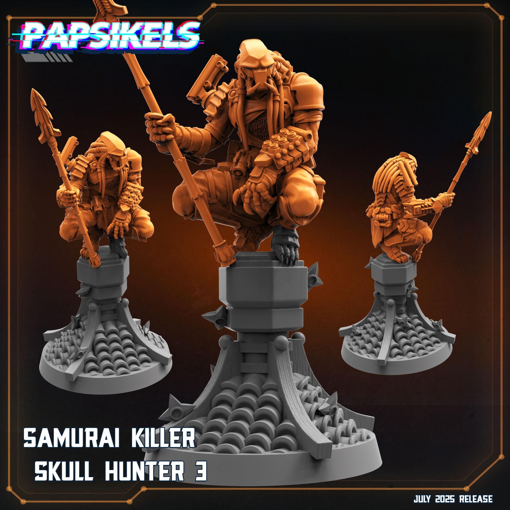 Samurai Killers - Resin Miniature - Tabletop miniature - Fantasy Miniature - 32mm - D&D - Sci-fi Miniature - Papsikel
