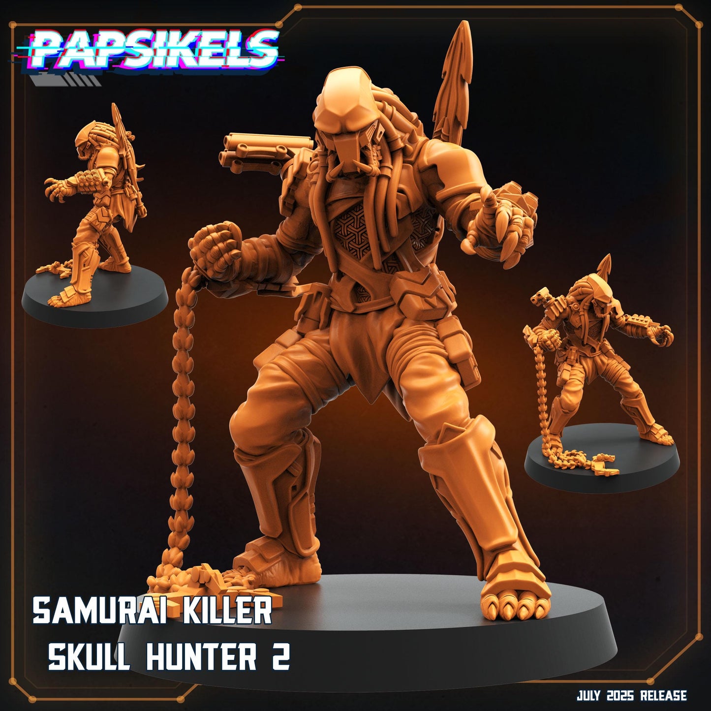 Samurai Killers - Resin Miniature - Tabletop miniature - Fantasy Miniature - 32mm - D&D - Sci-fi Miniature - Papsikel