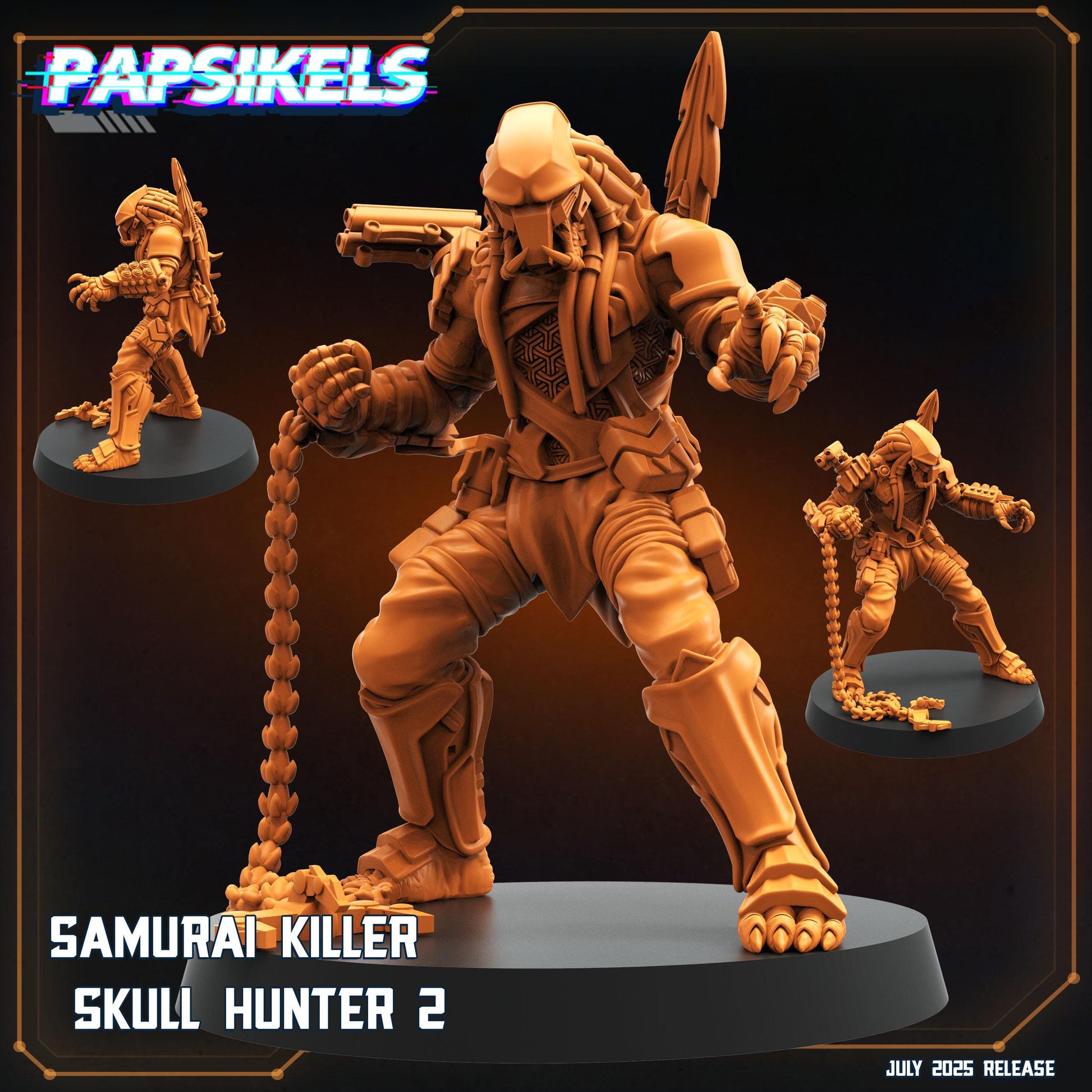 Samurai Killers - Resin Miniature - Tabletop miniature - Fantasy Miniature - 32mm - D&D - Sci-fi Miniature - Papsikel