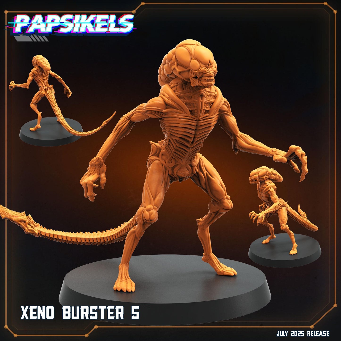 Xeno Burster - Resin Miniature - Tabletop miniature - Fantasy Miniature - 32mm - D&D - Sci-fi Miniature - Papsikel