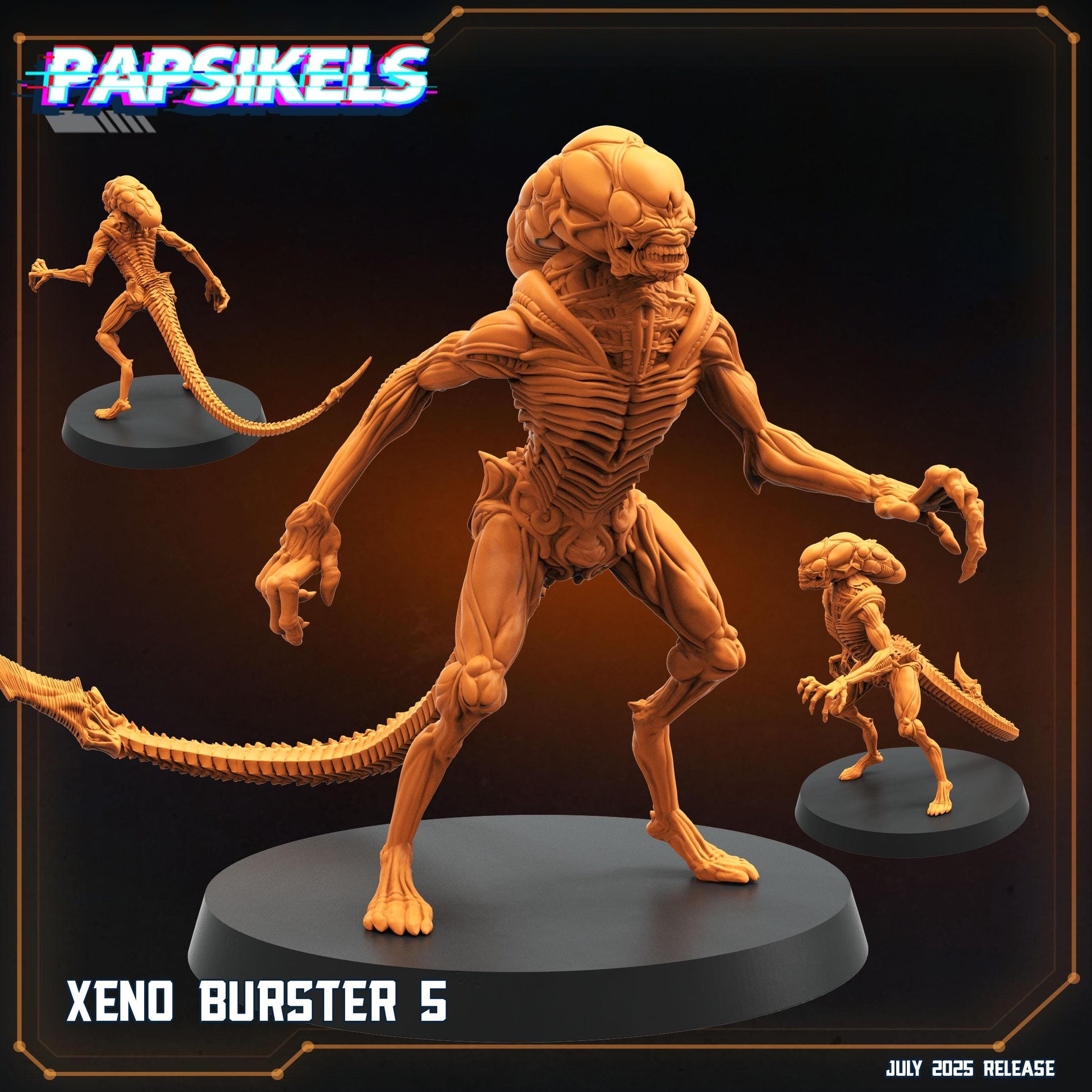Xeno Burster - Resin Miniature - Tabletop miniature - Fantasy Miniature - 32mm - D&D - Sci-fi Miniature - Papsikel