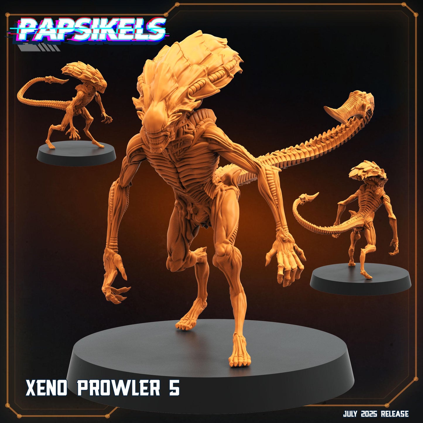 Xeno Prowler - Resin Miniature - Tabletop miniature - Fantasy Miniature - 32mm - D&D - Sci-fi Miniature - Papsikel