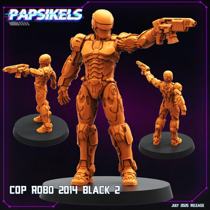 Cop Robo - Resin Miniature - Tabletop miniature - Fantasy Miniature - 32mm - D&D - Sci-fi Miniature - Papsikel