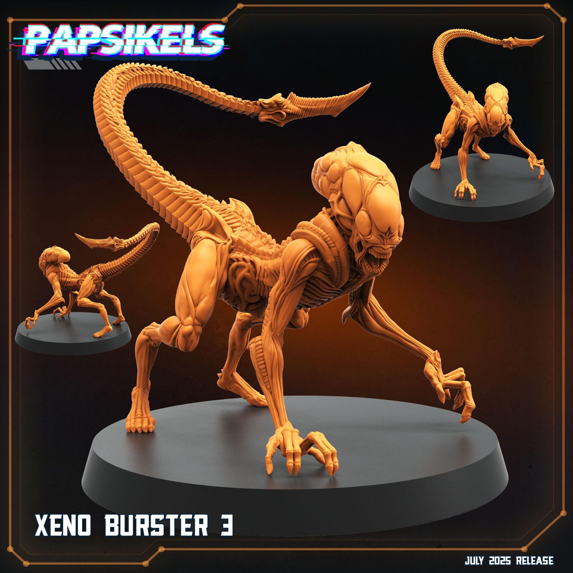 Xeno Burster - Resin Miniature - Tabletop miniature - Fantasy Miniature - 32mm - D&D - Sci-fi Miniature - Papsikel
