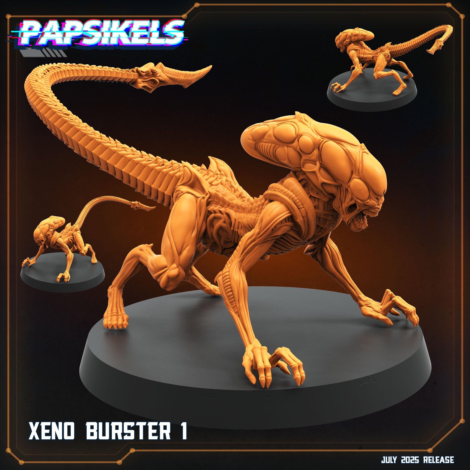 Xeno Burster - Resin Miniature - Tabletop miniature - Fantasy Miniature - 32mm - D&D - Sci-fi Miniature - Papsikel