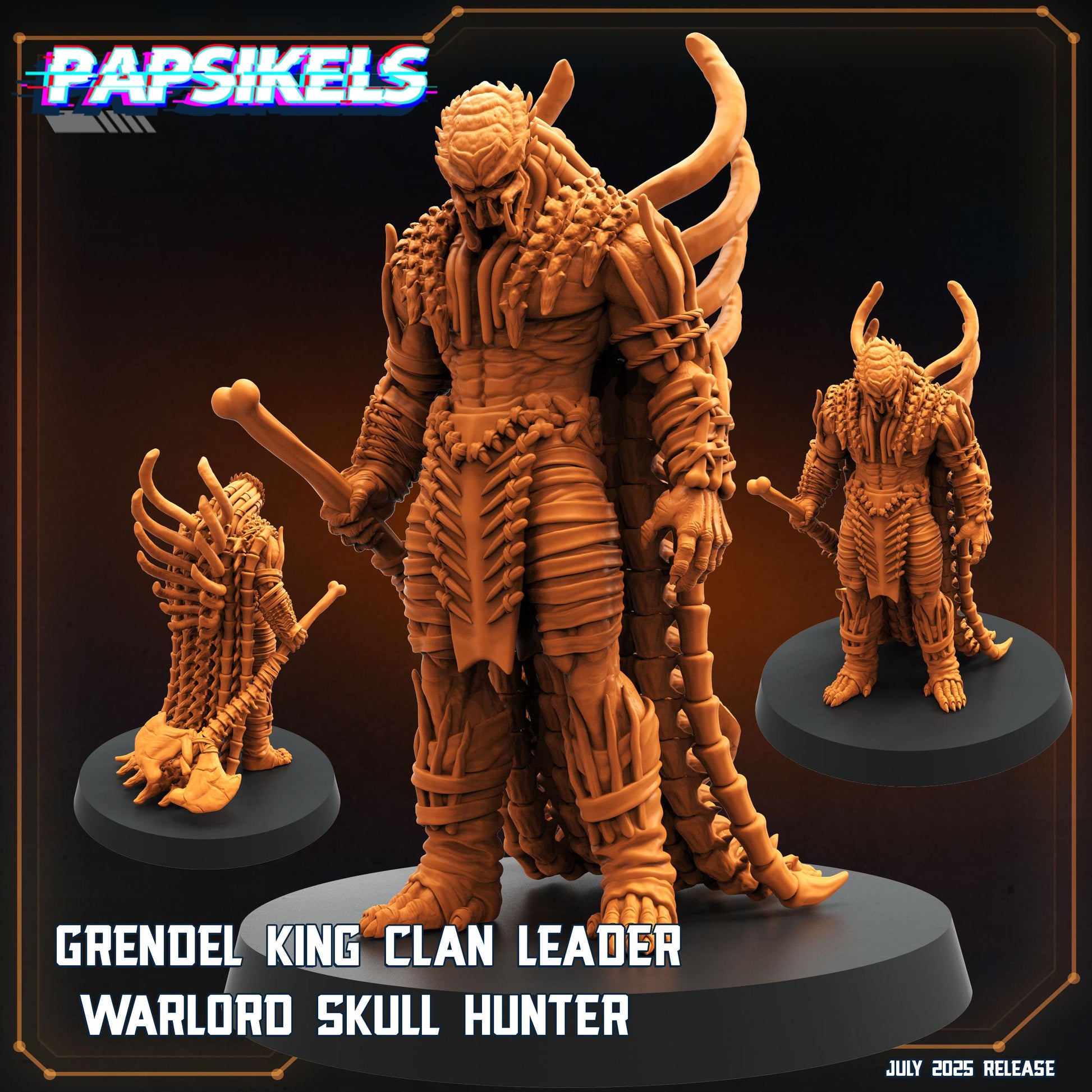 Grendel - Resin Miniature - Tabletop miniature - Fantasy Miniature - 32mm - D&D - Sci-fi Miniature - Papsikel