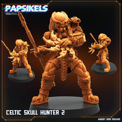 Skull Hunters - Resin Miniature - Tabletop miniature - Fantasy Miniature - 32mm - D&D - Sci-fi Miniature - Papsikel