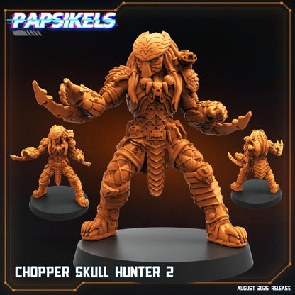 Skull Hunters - Resin Miniature - Tabletop miniature - Fantasy Miniature - 32mm - D&D - Sci-fi Miniature - Papsikel