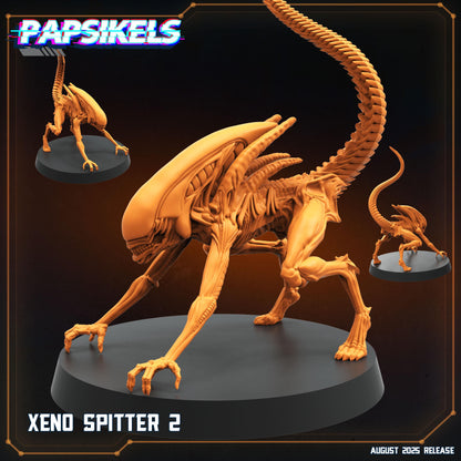 Xeno Spitter - Resin Miniature - Tabletop miniature - Fantasy Miniature - 32mm - D&D - Sci-fi Miniature - Papsikel