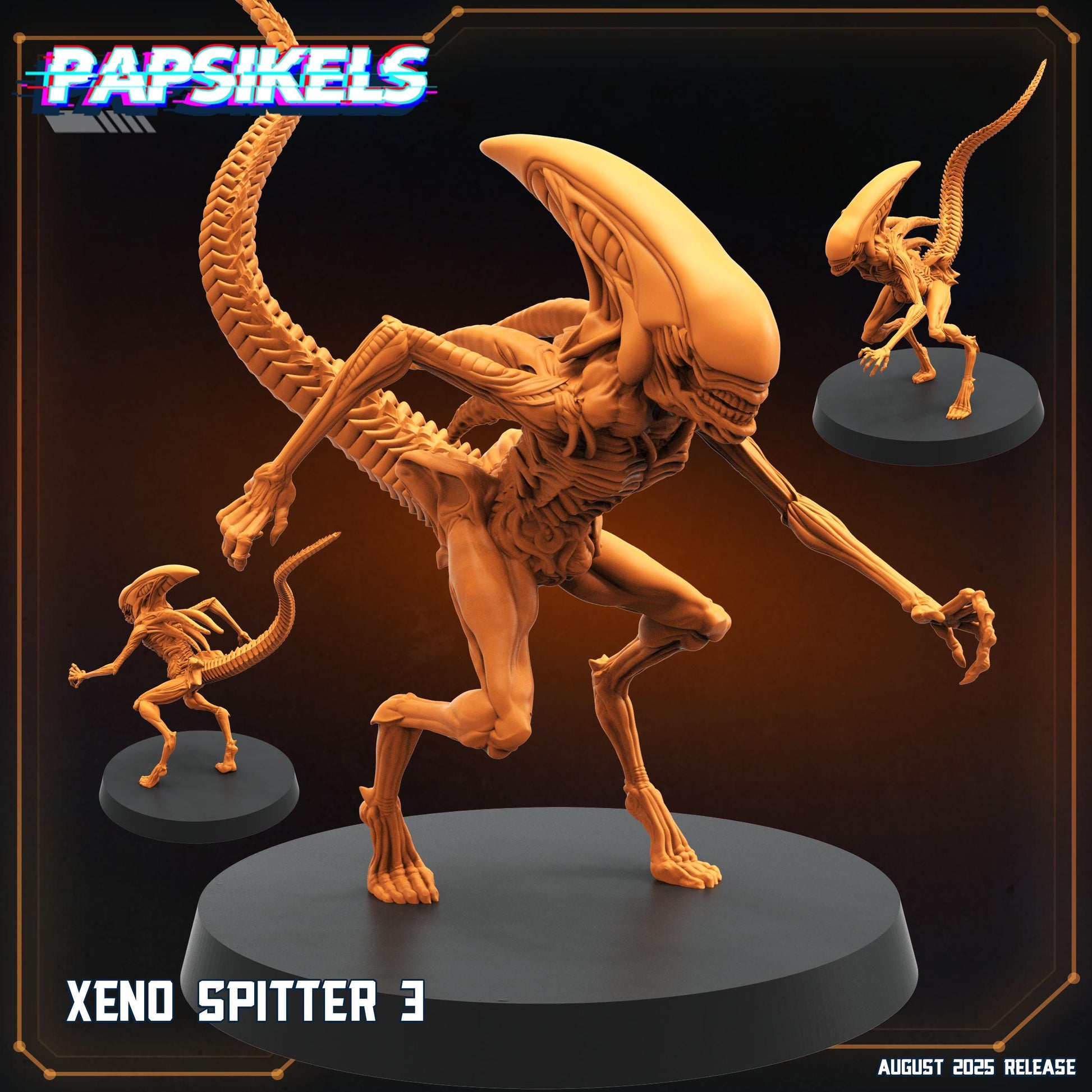 Xeno Spitter - Resin Miniature - Tabletop miniature - Fantasy Miniature - 32mm - D&D - Sci-fi Miniature - Papsikel