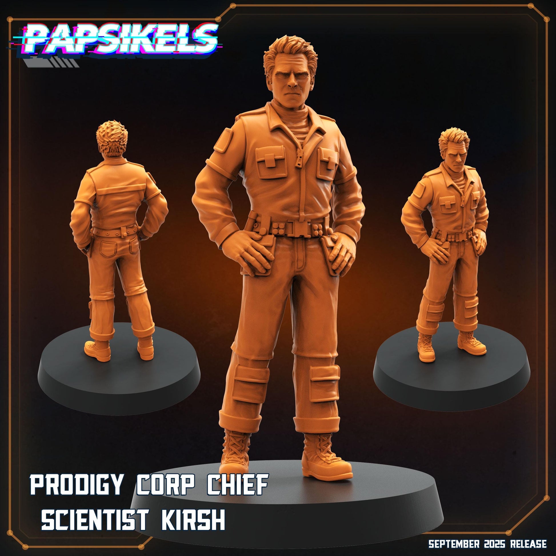 Scientist Kirsh/Wendy - Resin Miniature - Tabletop miniature - Fantasy Miniature - 32mm - D&D - Sci-fi Miniature- Papsikel