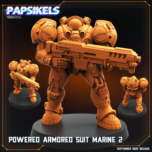 Powered armored Suit - Resin Miniature - Tabletop miniature - Fantasy Miniature - 32mm - D&D - Sci-fi Miniature- Papsikel