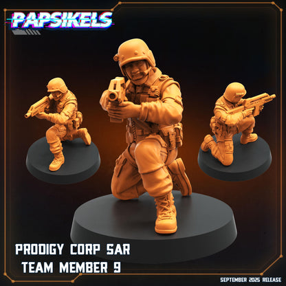 Sar Team - Resin Miniature - Tabletop miniature - Fantasy Miniature - 32mm - D&D - Sci-fi Miniature- Papsikel