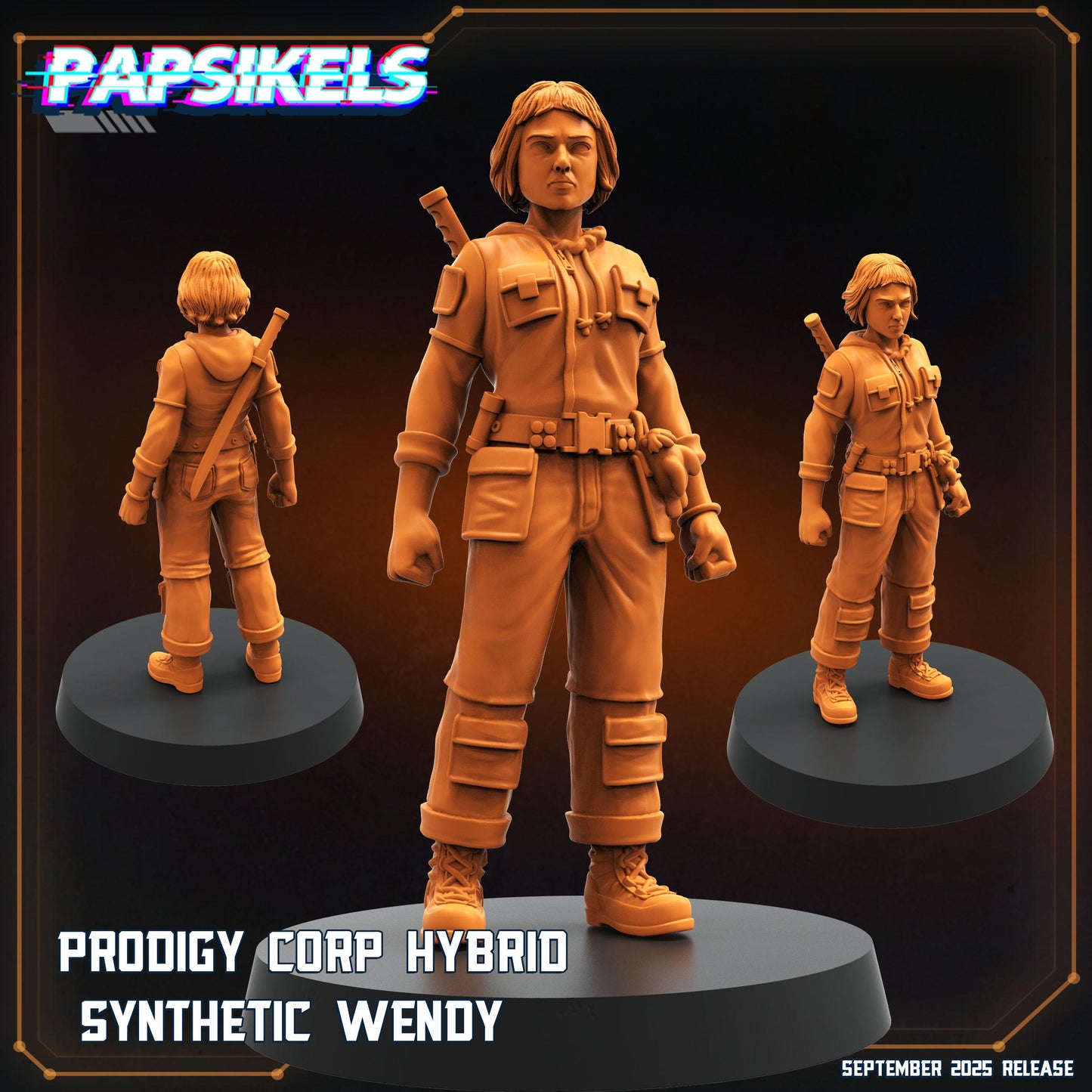 Scientist Kirsh/Wendy - Resin Miniature - Tabletop miniature - Fantasy Miniature - 32mm - D&D - Sci-fi Miniature- Papsikel